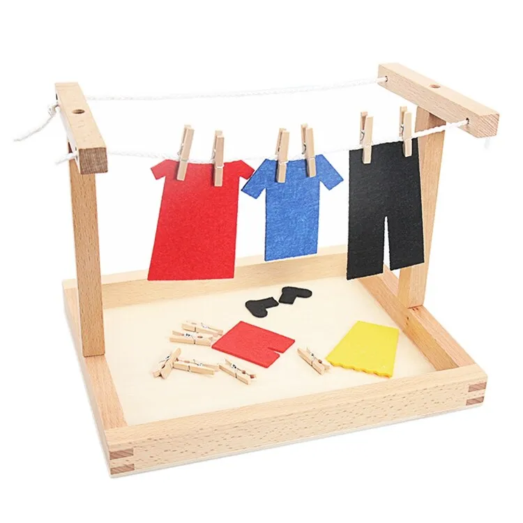 Practical Life Clothing Hang Playset