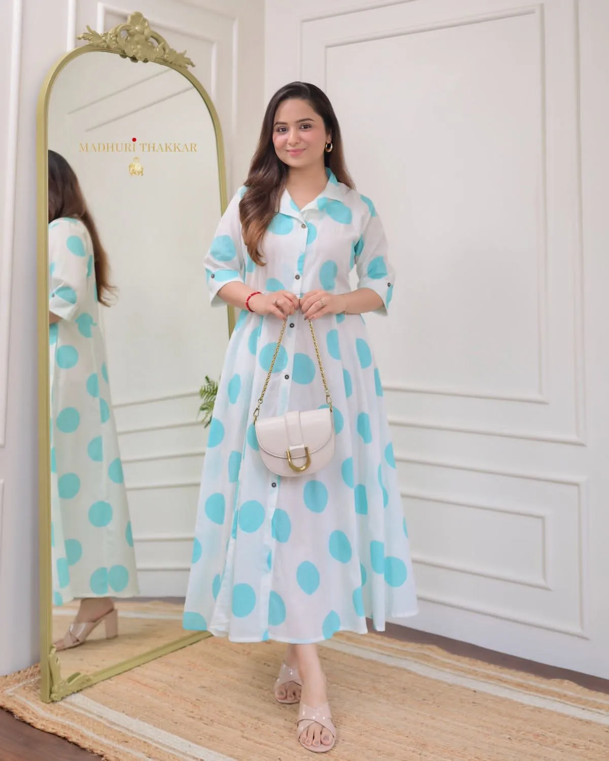 "Sky Blue A-Line Kurta with Pant Set: Elegant and Comfortable Ensemble"