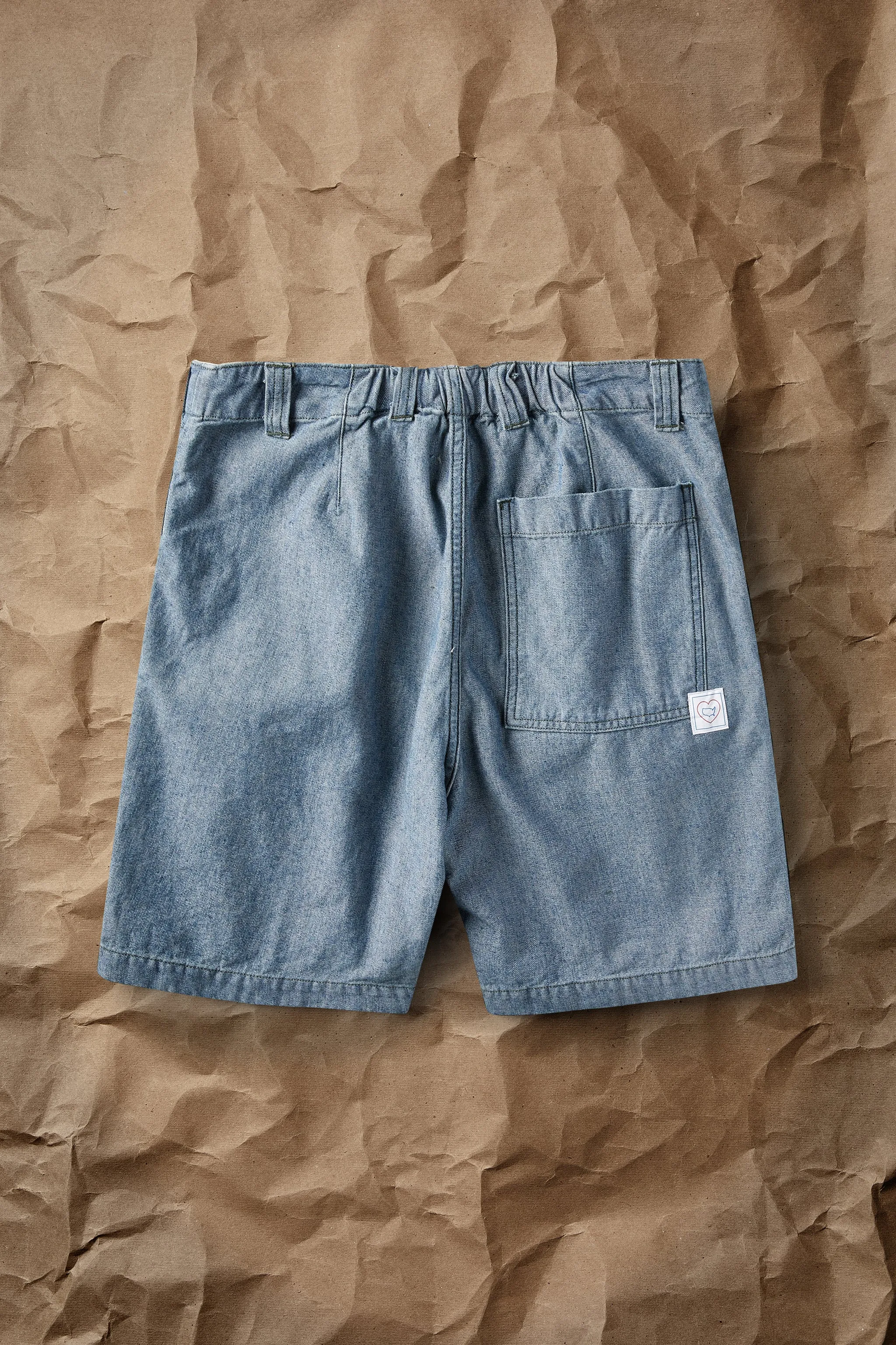 Reverse Denim Short