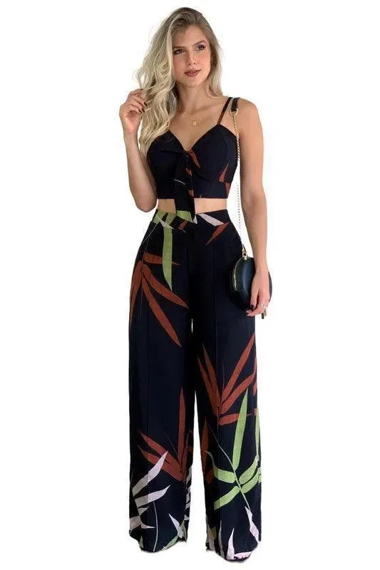 Sexy Summer Two Piece Pant and Top Set