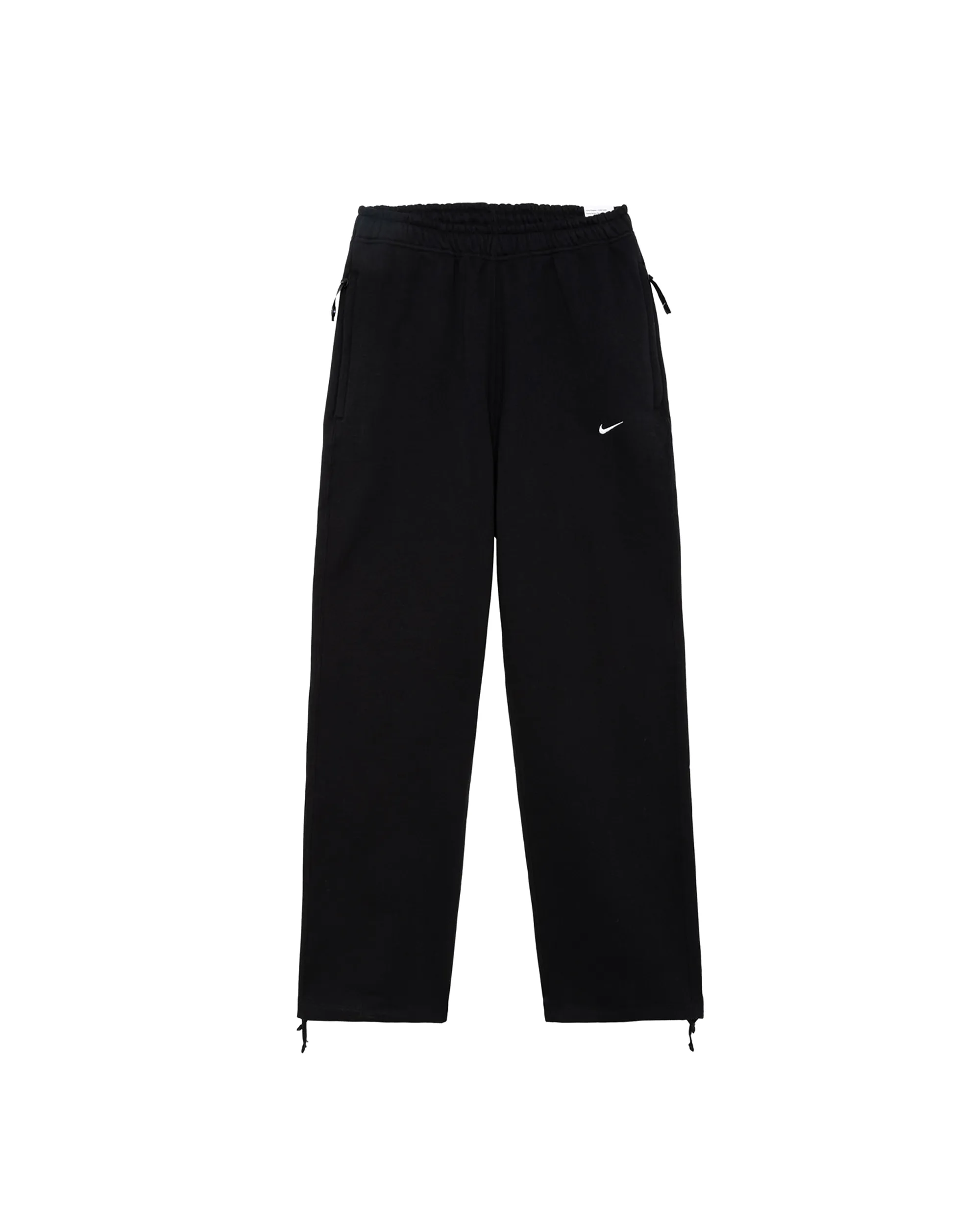 Solo Swoosh Open Leg Fleece Sweatpant - Black / White