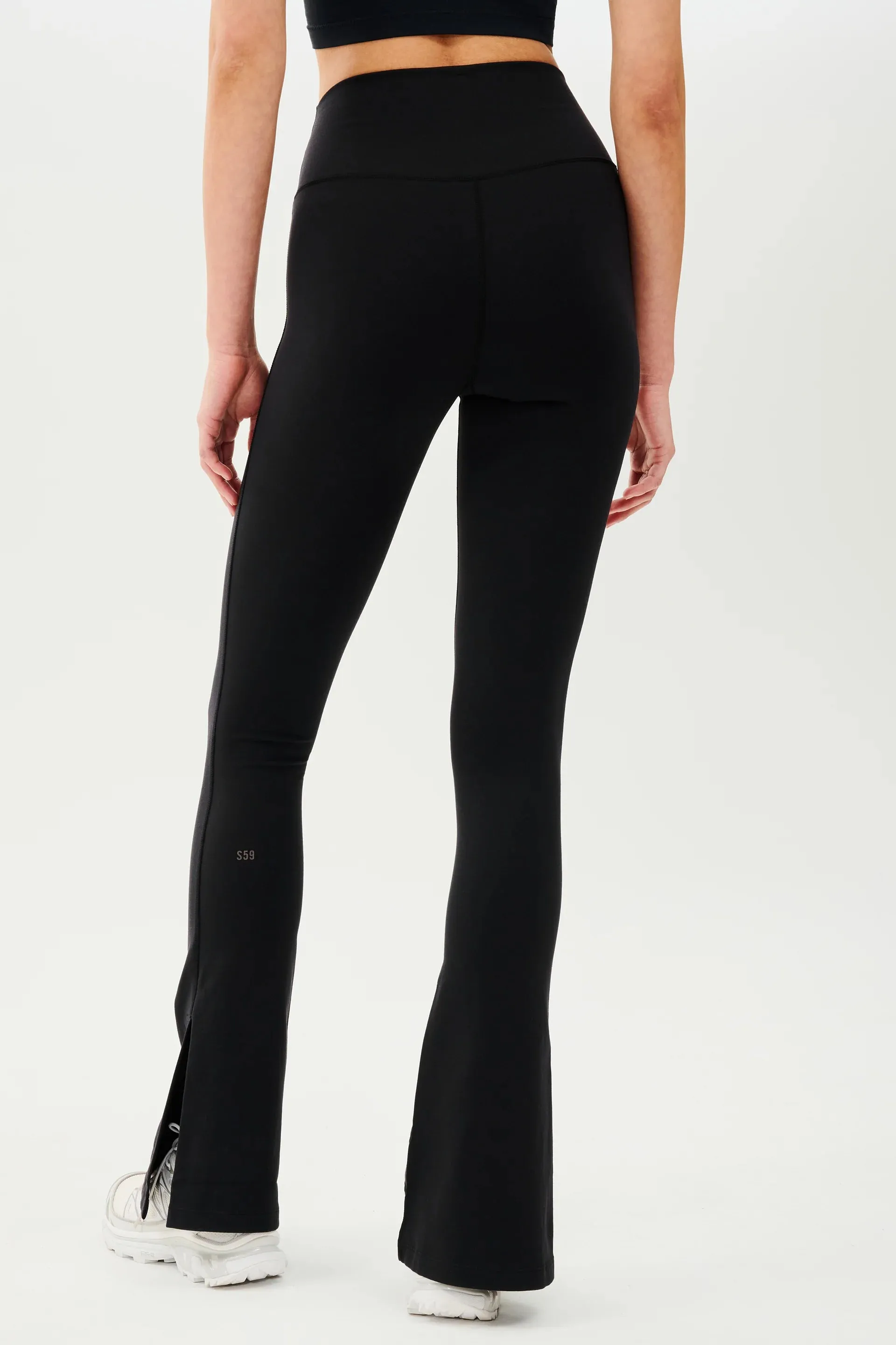 SPLITS59 | Raquel High Waisted Split Flare 32" - Black