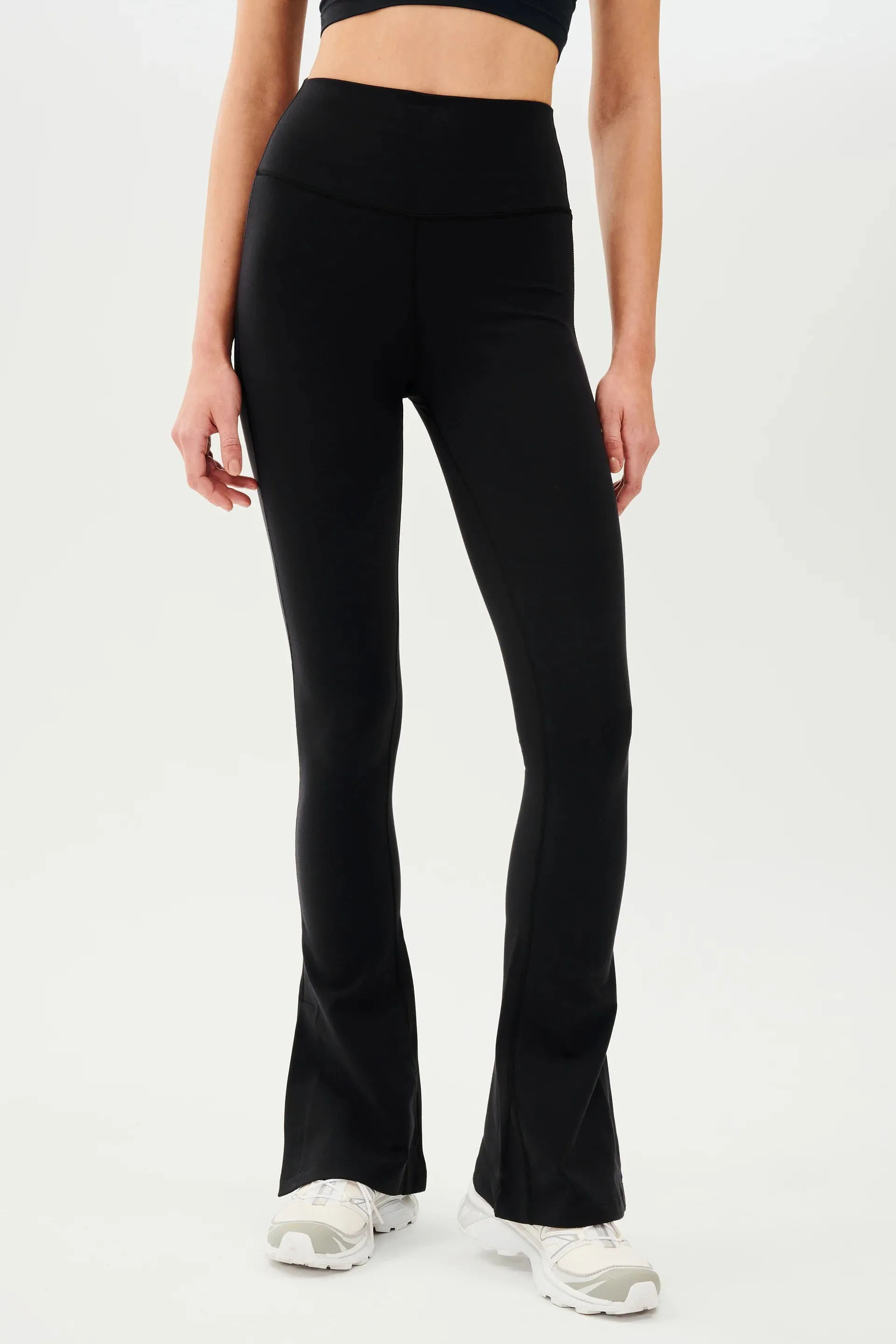 SPLITS59 | Raquel High Waisted Split Flare 32" - Black