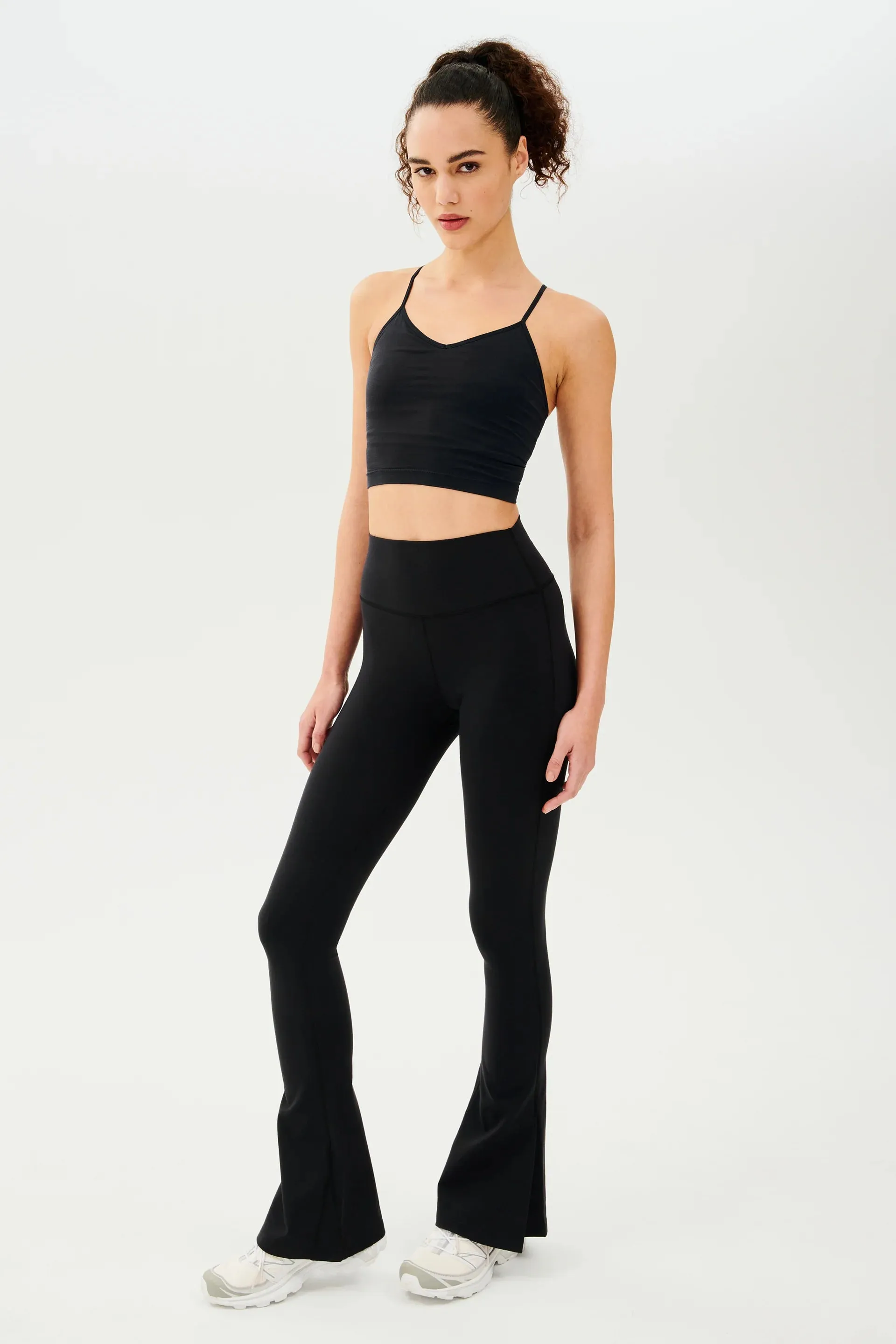 SPLITS59 | Raquel High Waisted Split Flare 32" - Black