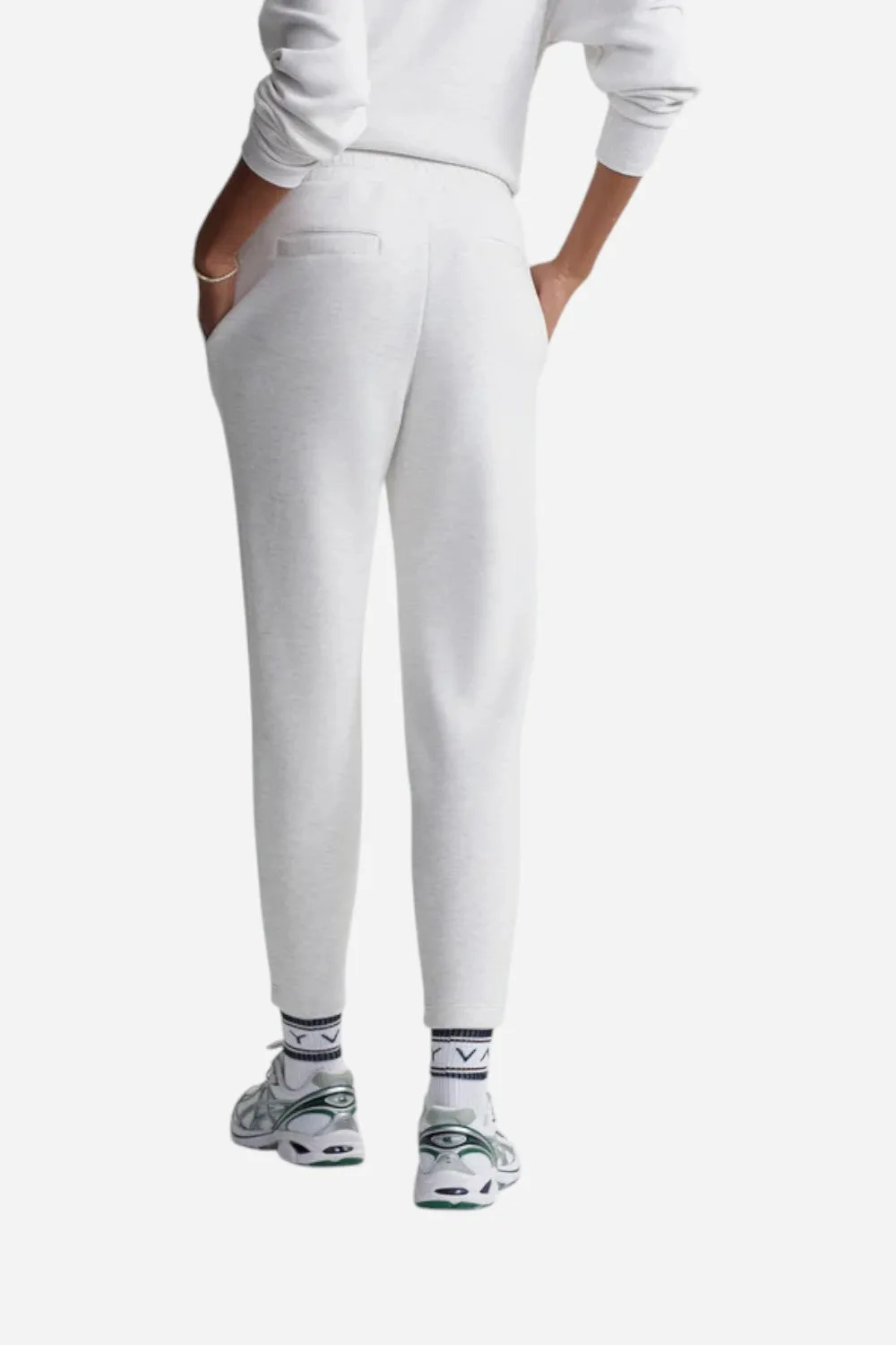 Varley Slim Pant 25 in Ivory Marl