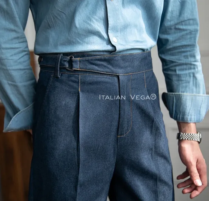 Veteran Denim Jeans Gurkha Trouser Pants for Men by Italian Vega® (Limited Edition)