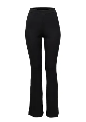 Viola Fitted Ribbed Flared Trousers