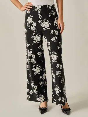 Wide Leg Pants, Printed Everyday Knit