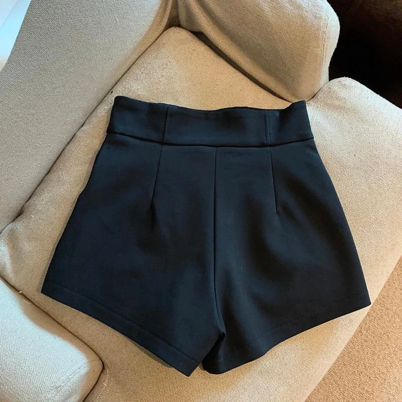 Women Shorts T2 Black Shorts Women Harajuku Elegance High Waisted Shorts A Line Slim Casual Hot Girl Straight Pants Sexy