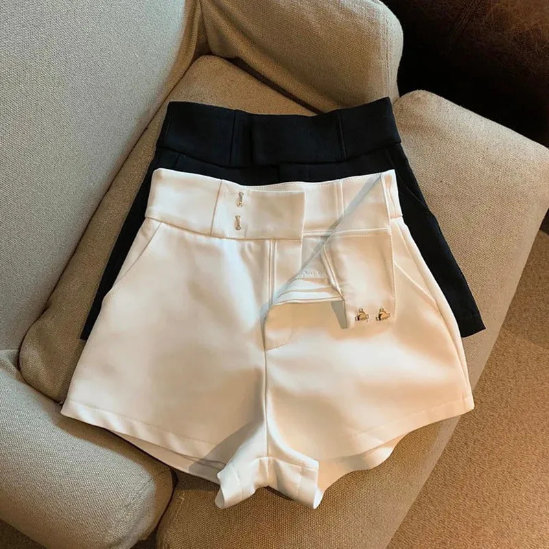 Women Shorts T2 Black Shorts Women Harajuku Elegance High Waisted Shorts A Line Slim Casual Hot Girl Straight Pants Sexy