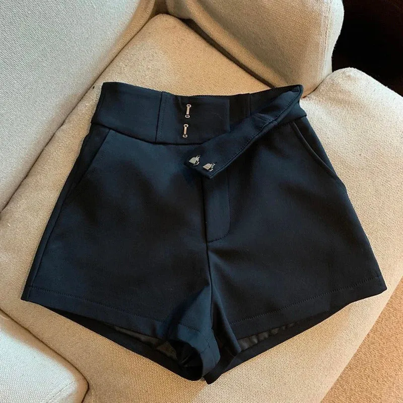 Women Shorts T2 Black Shorts Women Harajuku Elegance High Waisted Shorts A Line Slim Casual Hot Girl Straight Pants Sexy