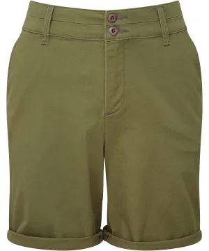 Womens lightweight chino shorts | Olive