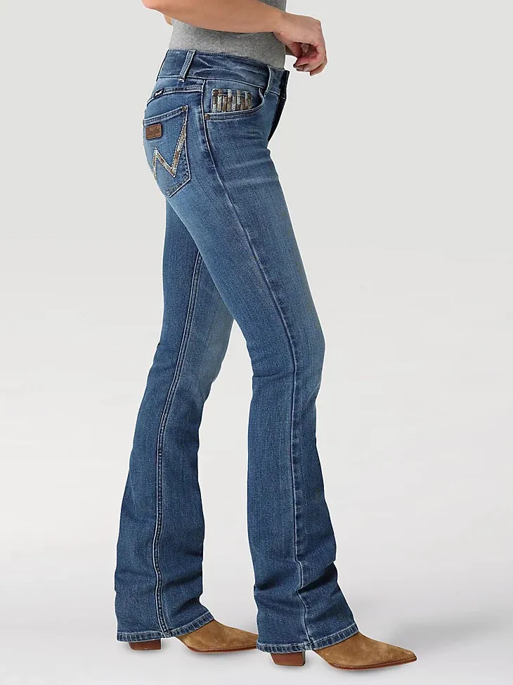 Wrangler Retro Women's Mae Boot Cut Jean In Faye