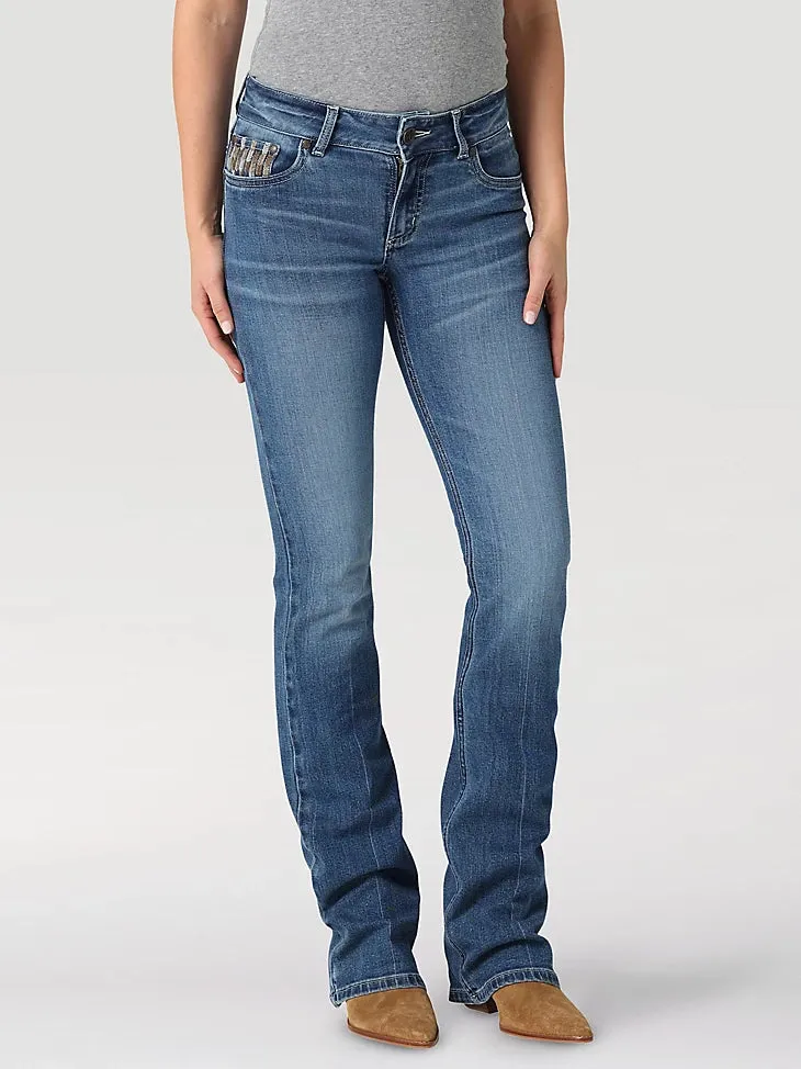 Wrangler Retro Women's Mae Boot Cut Jean In Faye