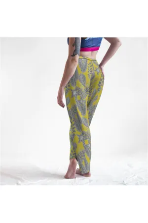 Yellow & Gray Floral Lounge Pants